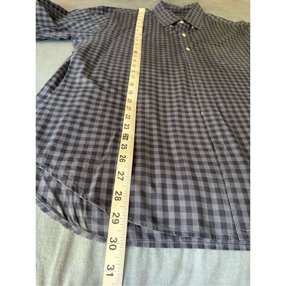 Bonobos Men's Blue Plaid Cotton Collared Long-Sleeves Button-Down Shirt Size XL - Picture 3 of 7